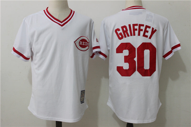Cincinnati Reds #30 Ken Griffey Jr Style 2