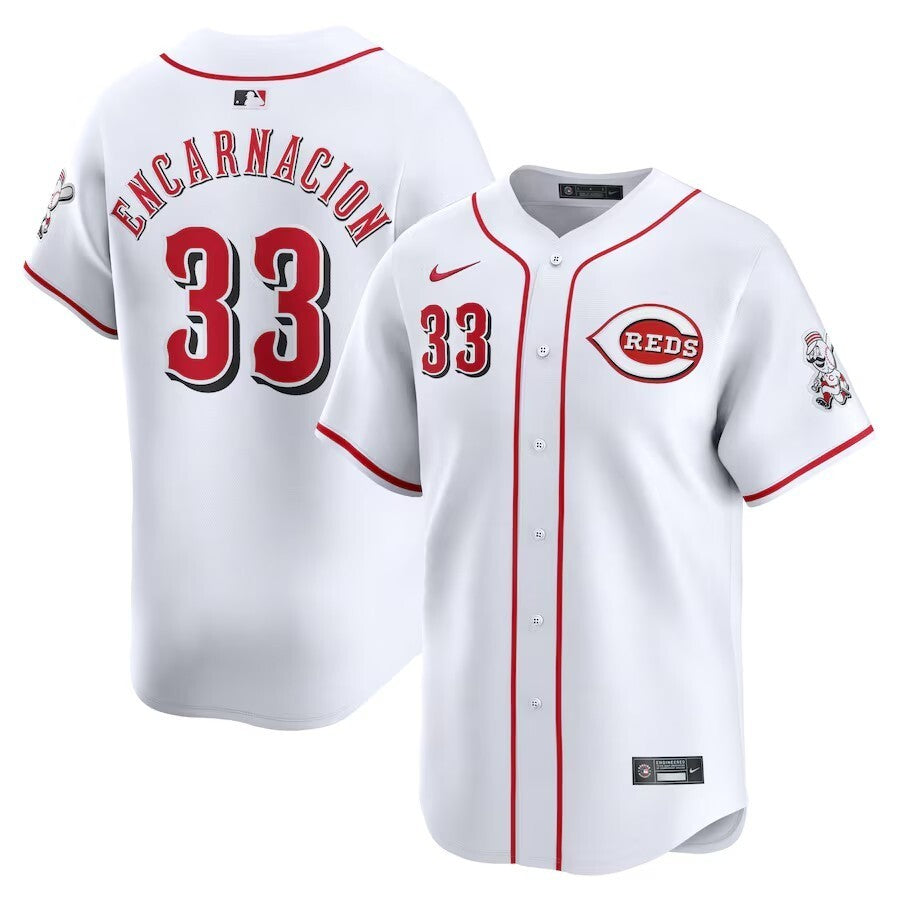 Cincinnati Reds #33 Christian Encarnacion-Strand Home Limited Player Jersey - White