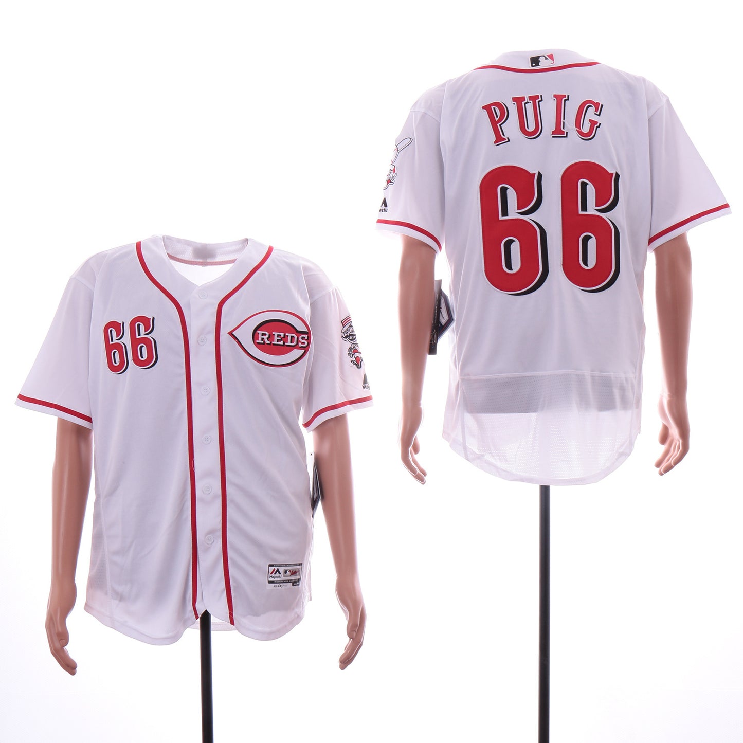 Cincinnati Reds #66 Yasiel Puig Style 2