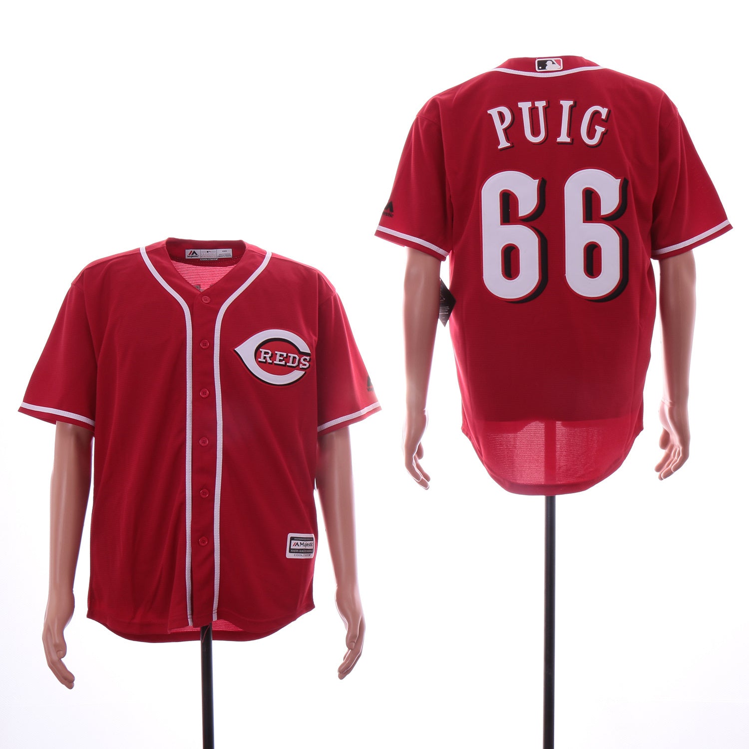 Cincinnati Reds #66 Yasiel Puig Style 3