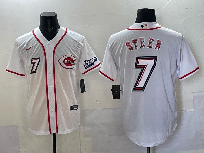 Cincinnati Reds #7 Spencer Steer Reds Special Edition Style 2