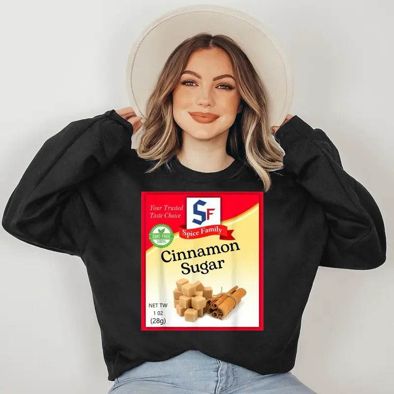 Cinnamon Sugar Condiment Holiday Spice Group Costumes Sweatshirt T-Shirts, Hoodie | WearSparks.com