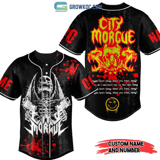 City Morgue Hip Hop Personalized Baseball Jersey