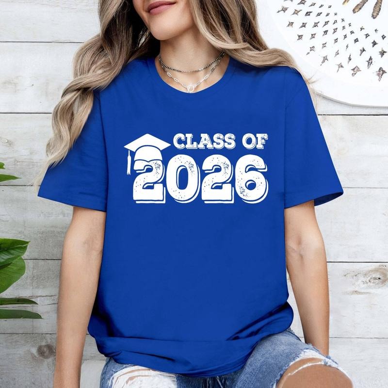 Class Of 2026 Shirt Senior Graduation 2026 T-Shirt | Unisex Cotton Tee, Short Sleeve, Size S-3XL Hoodie, Sweatshirt