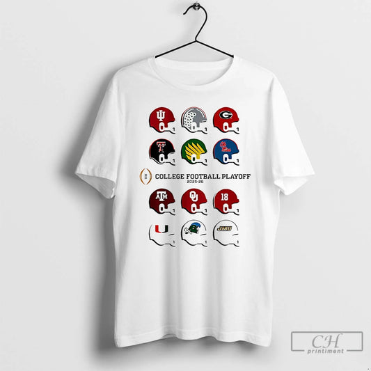 Classic 2025 College Football Playoff Field Toy Team Helmets T-Shirts, Hoodie, Sweatshirt | WearSparks.com