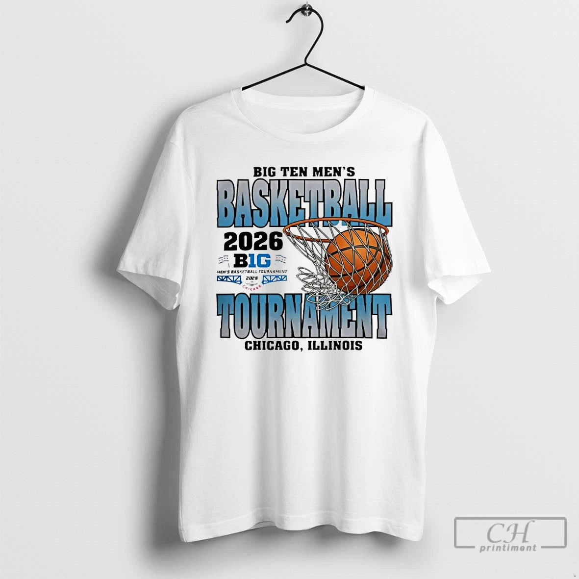 Classic 2026 Big Ten Mens Basketball Tournament Chicago Illinois Logo