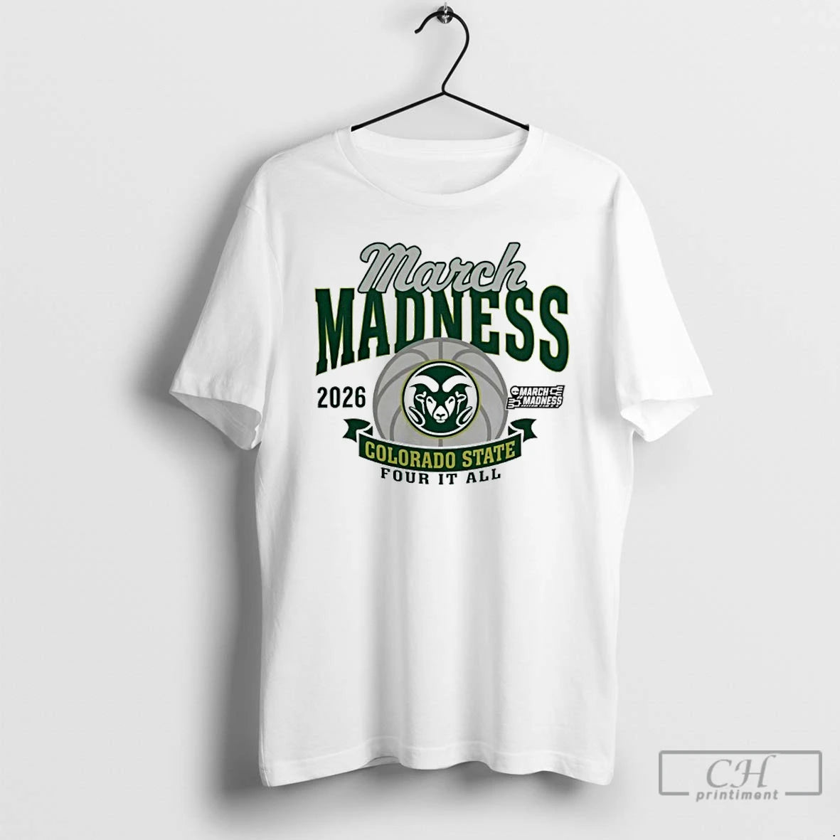 Classic 2026 March Madness Bound Colorado State Rams Womens Basketball Four It All T Shirts