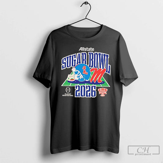 Classic 2026 Playoff Quarterfinal Allstate Sugar Bowl Ole Miss Football Helmet T-Shirts, Hoodie, Sweatshirt | WearSparks.com