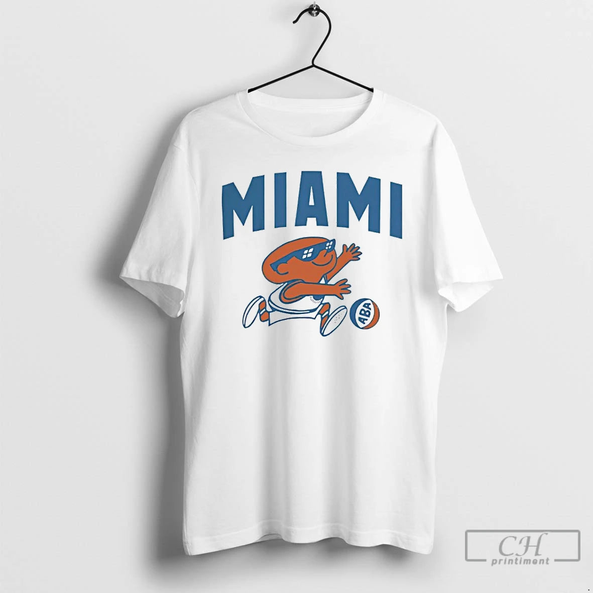 Classic Aba Miami Floridians Dribbling Mascot Logo