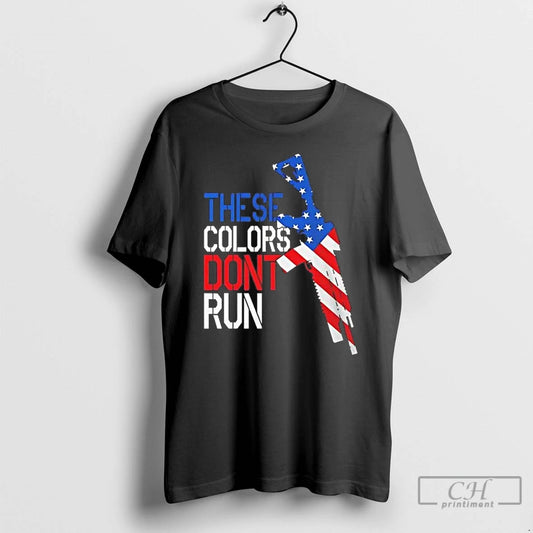 Classic American Flag Rifle These Colors Dont Run T-Shirts, Hoodie, Sweatshirt | WearSparks.com