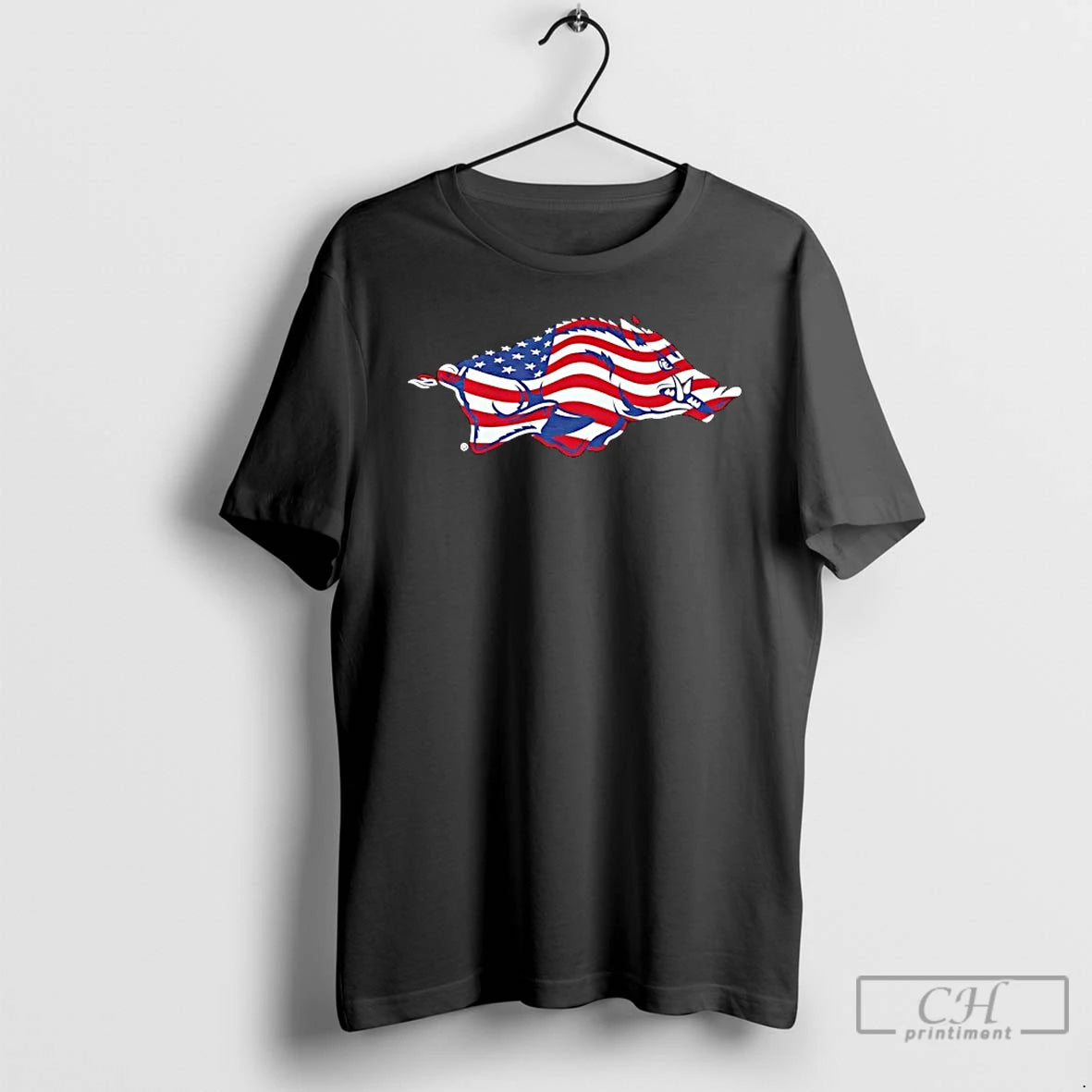 Classic Arkansas Razorbacks Patriotic Marks Primary Logo