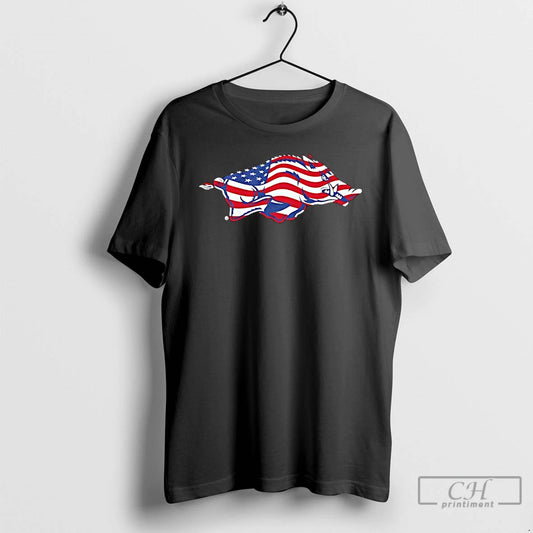 Classic Arkansas Razorbacks Patriotic Marks Primary Logo