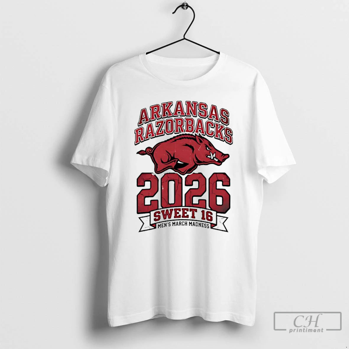 Classic Arkansas Razorbacks Sweet 16 2026 Mens March Madness Logo