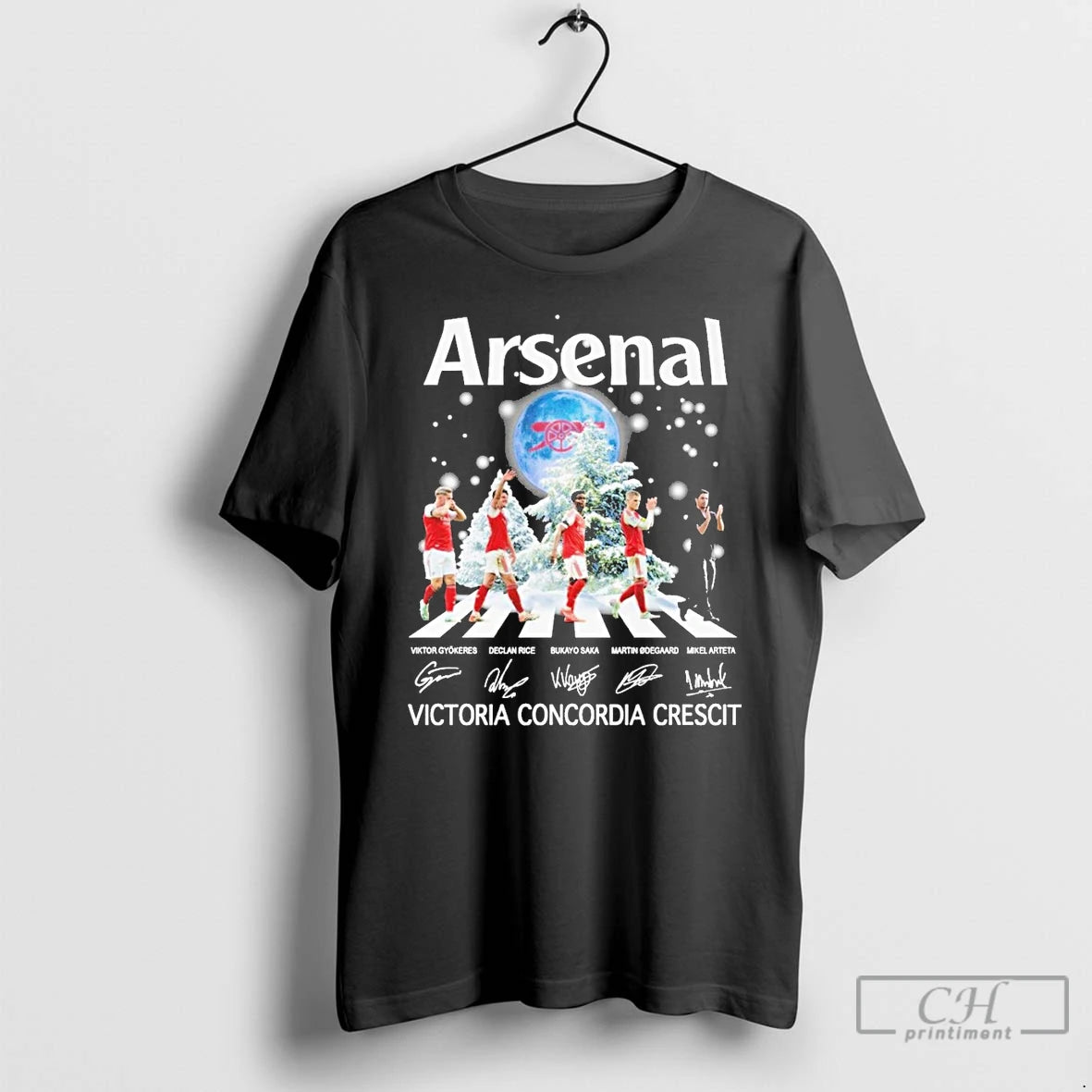 Classic Arsenal Victoria Concordia Crescit Christmas Signature T-Shirts, Hoodie, Sweatshirt | WearSparks.com