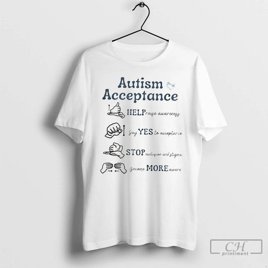 Classic Autism Acceptance Help Raise Awareness Say Yes To Acceptance