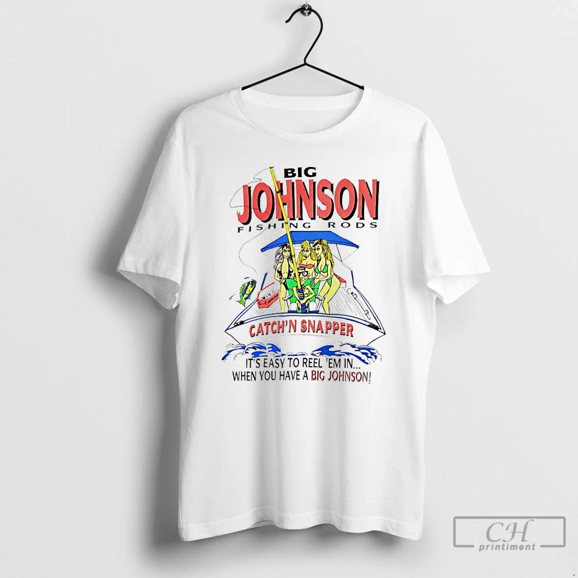 Classic Big Johnson Fishing Rods Catchn Snapper T-Shirts, Hoodie, Sweatshirt | WearSparks.com