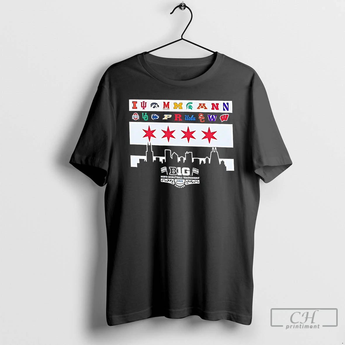 Classic Big Ten 2026 Mens Basketball Tournament Chicago Flag