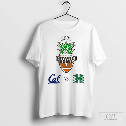Classic California Golden Bears Vs Hawaii Rainbow Warriors 2025 Hawaii Bowl Christmas T Shirts Sweater Hoodie, Sweatshirt