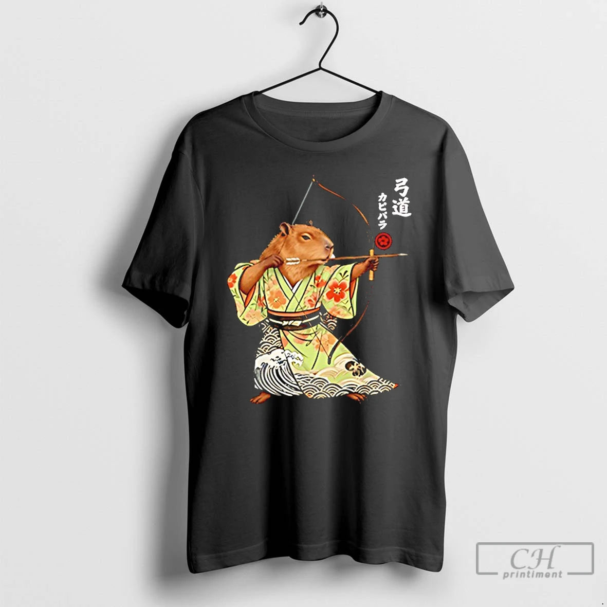 Classic Capybara Archery Samurai Kyudo Japanese Animal