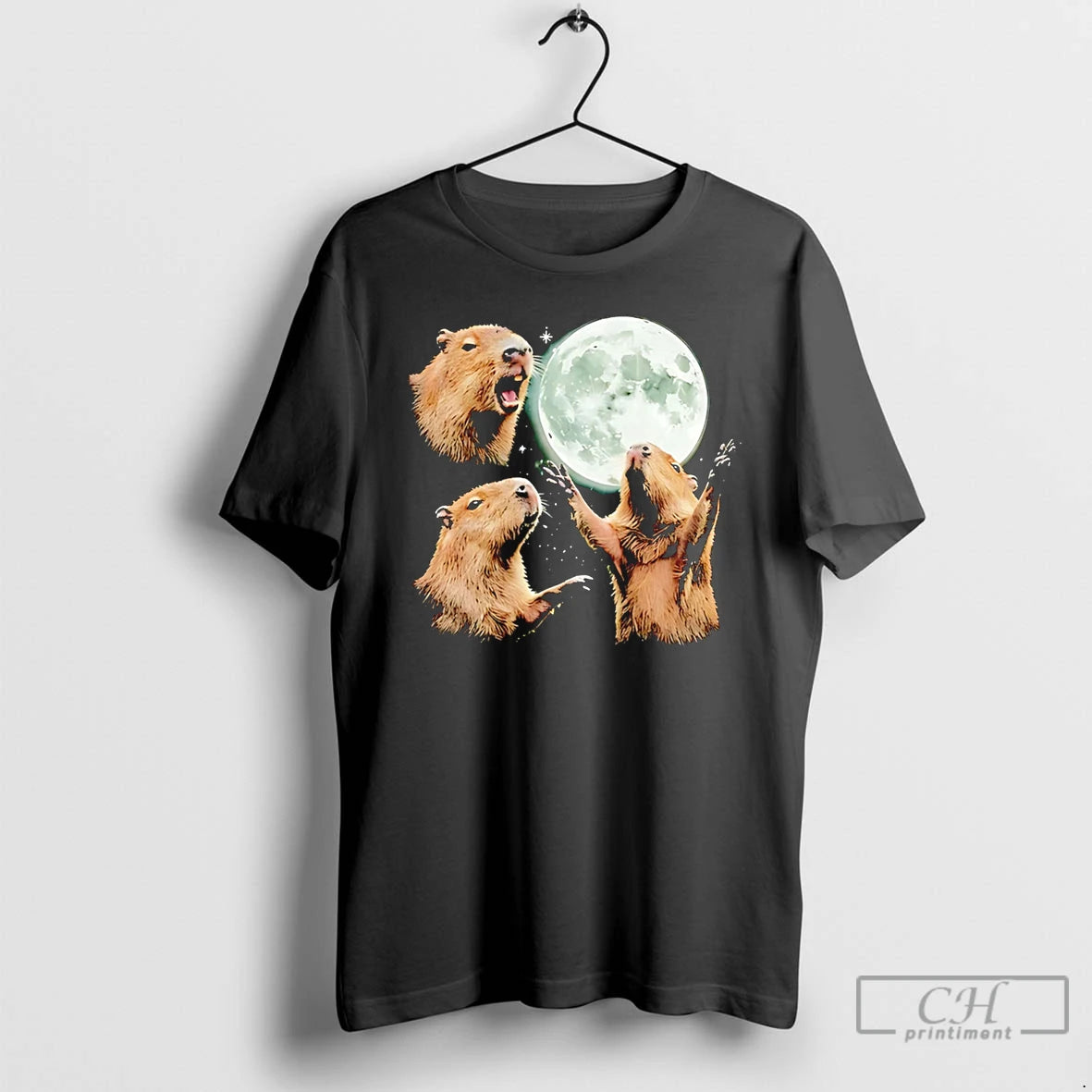 Classic Capybara In Galaxy Vintage Graphic