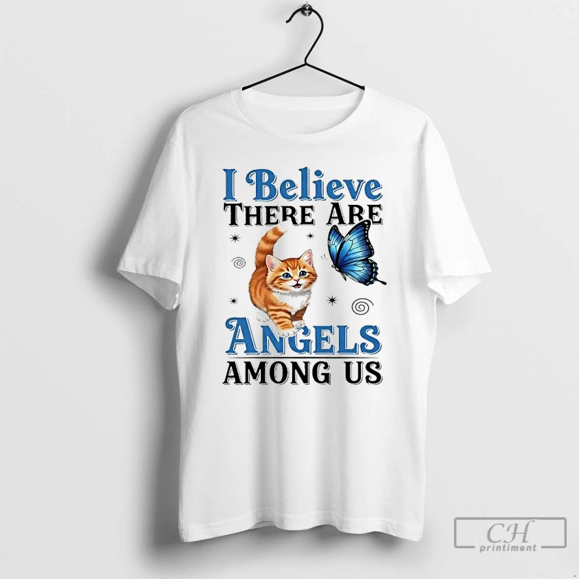 Classic Cat I Believe There Are Angels Among Us T-Shirts, Hoodie, Sweatshirt | WearSparks.com
