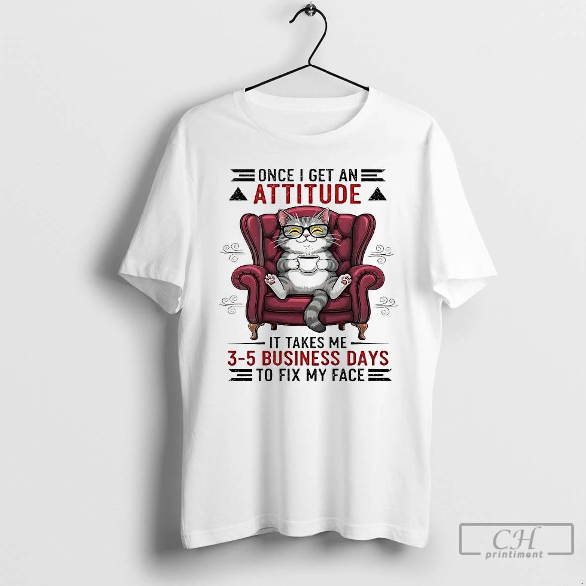 Classic Cat Once I Get Ane Attitude It Takes Me 3 5 Business Days To T-Shirts, Hoodie, Sweatshirt | WearSparks.com