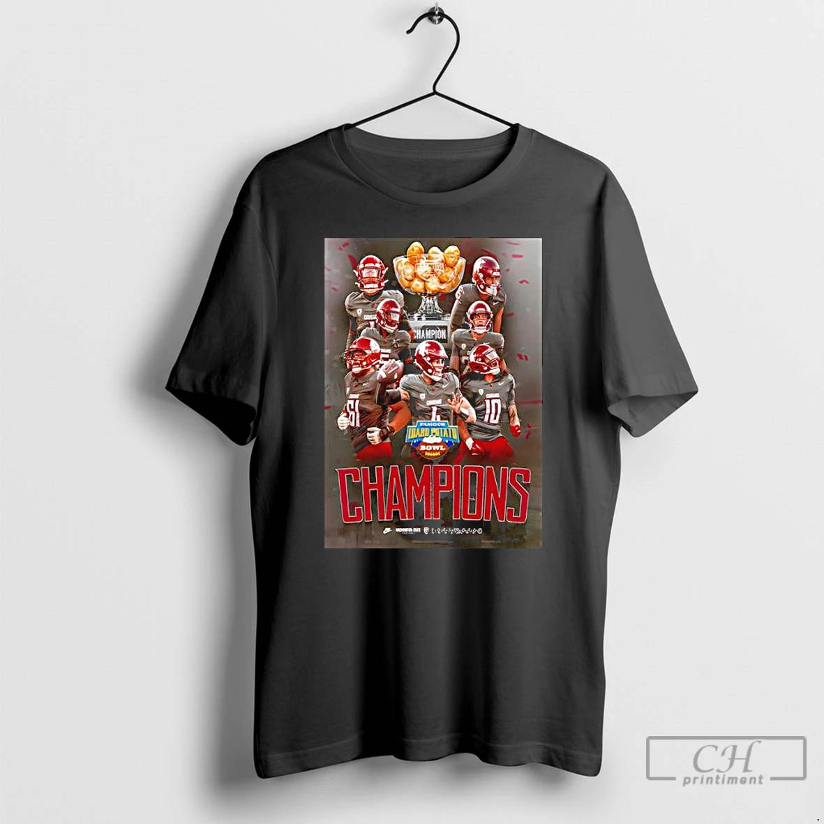 Classic Celebrates Washington State Cougars Champions Famous Idaho Potato Bowl 2025 T-Shirts, Hoodie, Sweatshirt