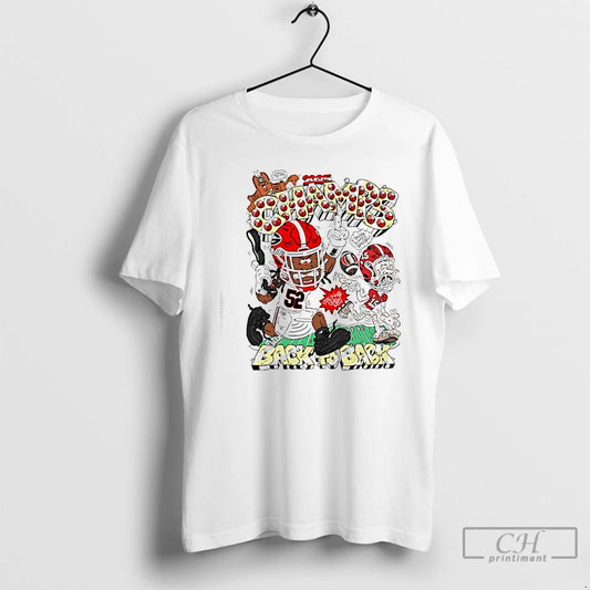 Classic Champs Georgia Bulldogs Football Teams Back To Back Graphic T-Shirts, Hoodie, Sweatshirt | WearSparks.com