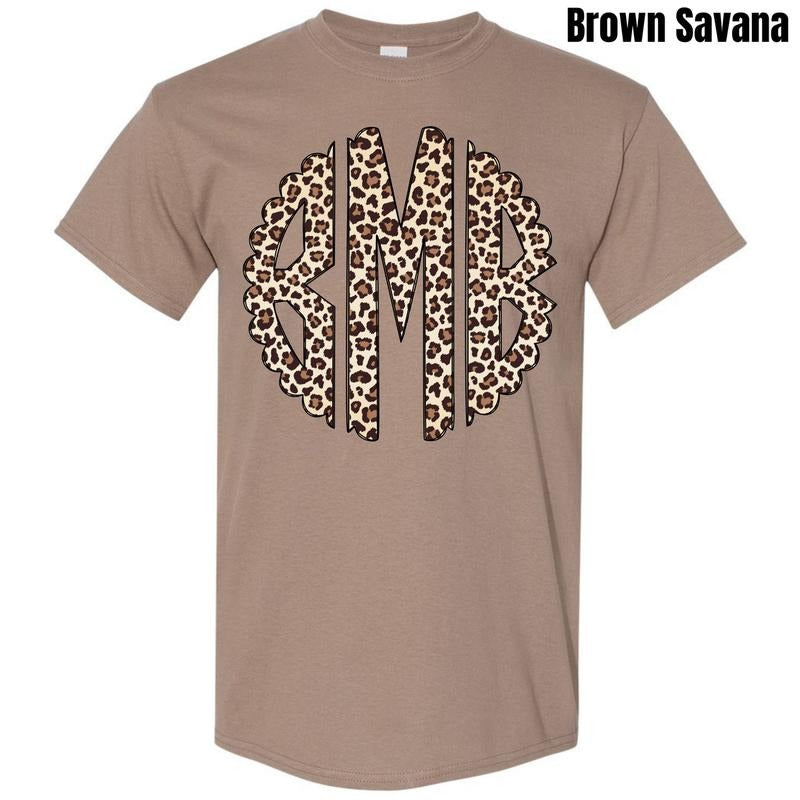 Classic Cheetah Monogram Gildan Short Sleeve T-Shirt 'NLB' Hoodie, Sweatshirt | WearSparks.com