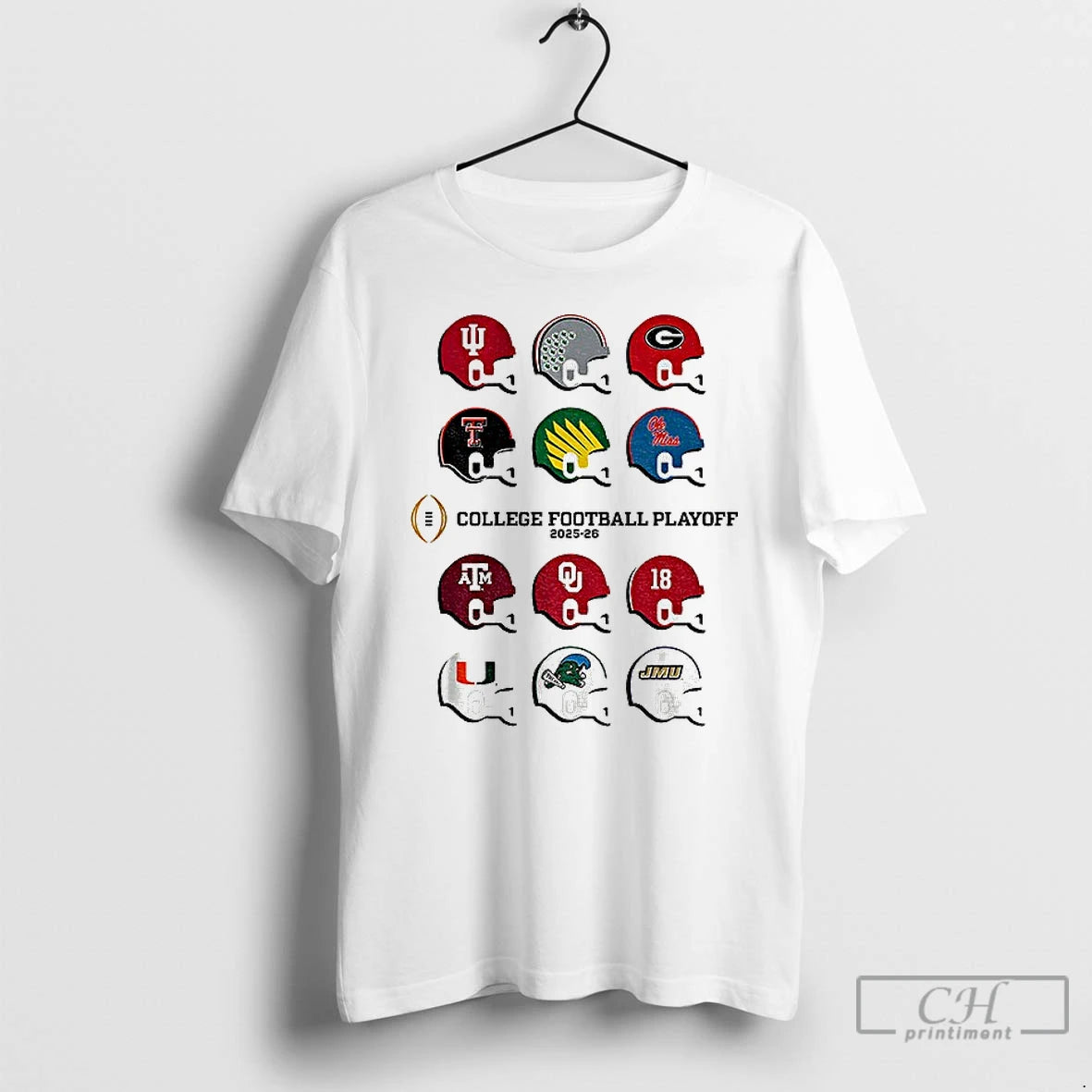 Classic College Football Playoff Cfp Toy Team Helmets 2025 Cfp Field Logo T Shirts Sweater Hoodie, Sweatshirt