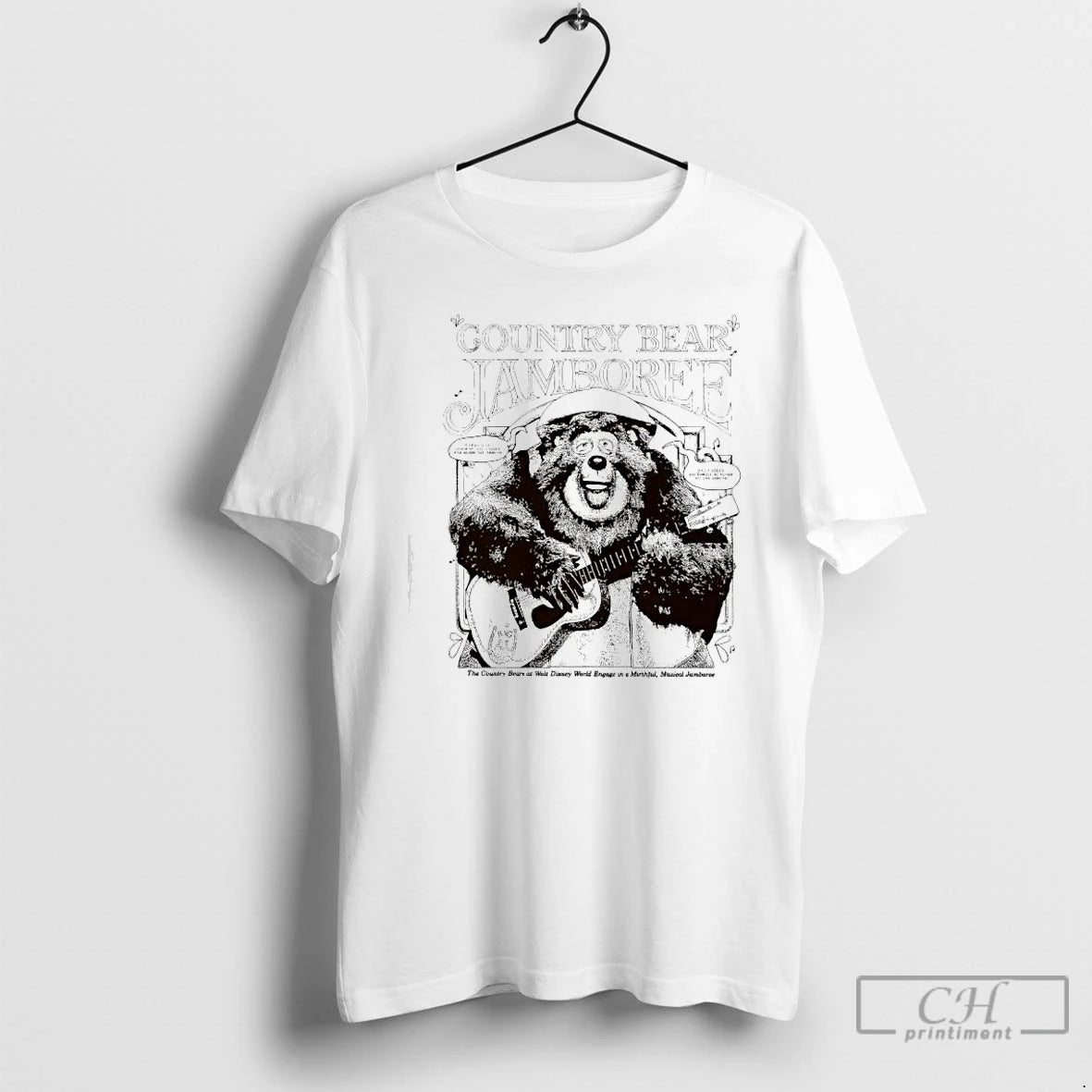 Classic Country Bear Jamboree Big Al Bear Playing A Guitar T-Shirts, Hoodie, Sweatshirt | WearSparks.com