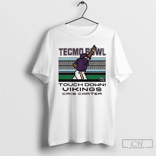 Classic Cris Carter Techmo Bowl Touchdown Minnesota Vikings T-Shirts, Hoodie, Sweatshirt | WearSparks.com