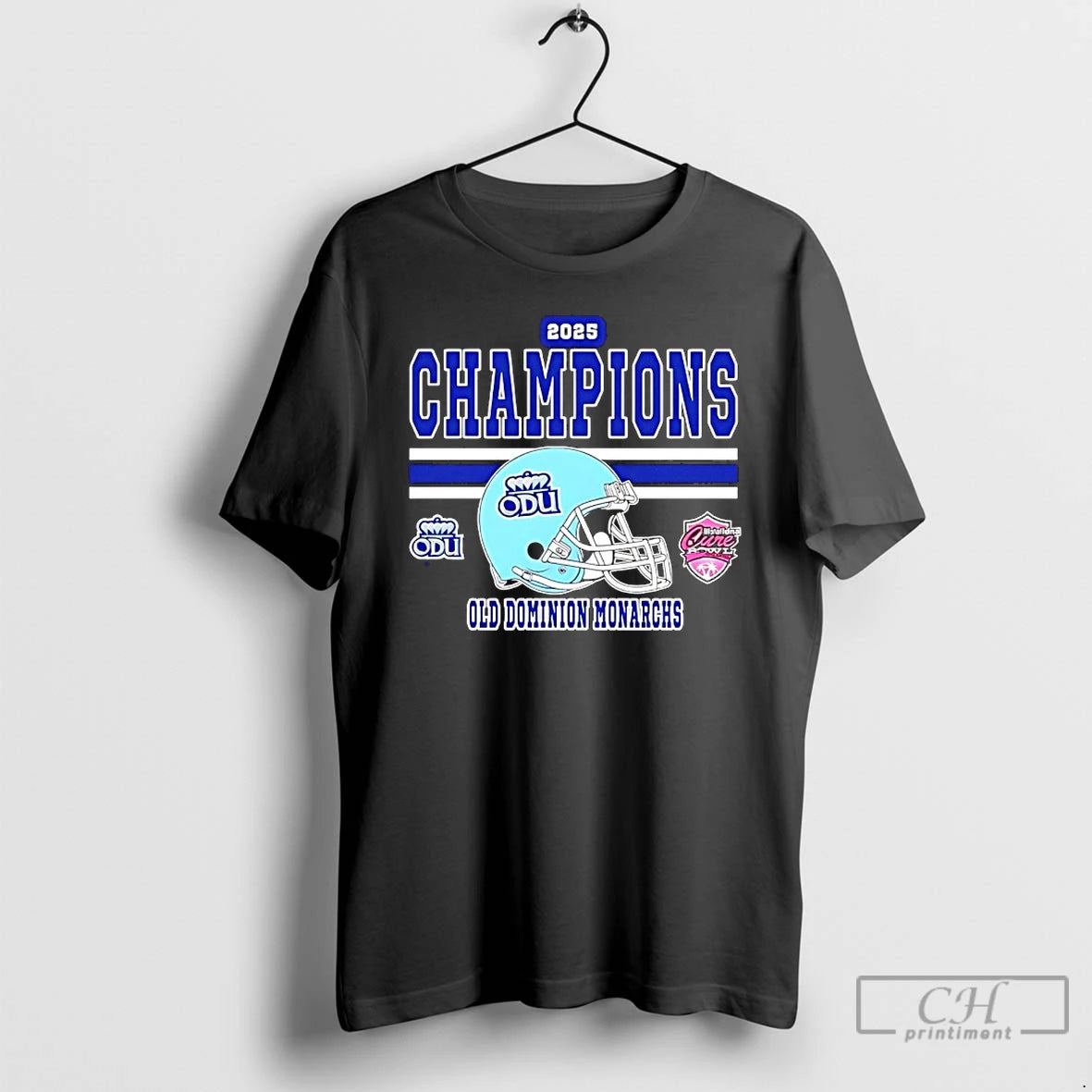 Classic Cure Bowl Champions 2025 Old Dominion Monarchs Football Helmet T-Shirts, Hoodie, Sweatshirt | WearSparks.com