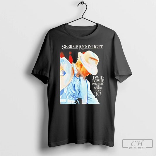 Classic David Bowie Serious Moonlight His World Tour 83 T-Shirts, Hoodie, Sweatshirt | WearSparks.com
