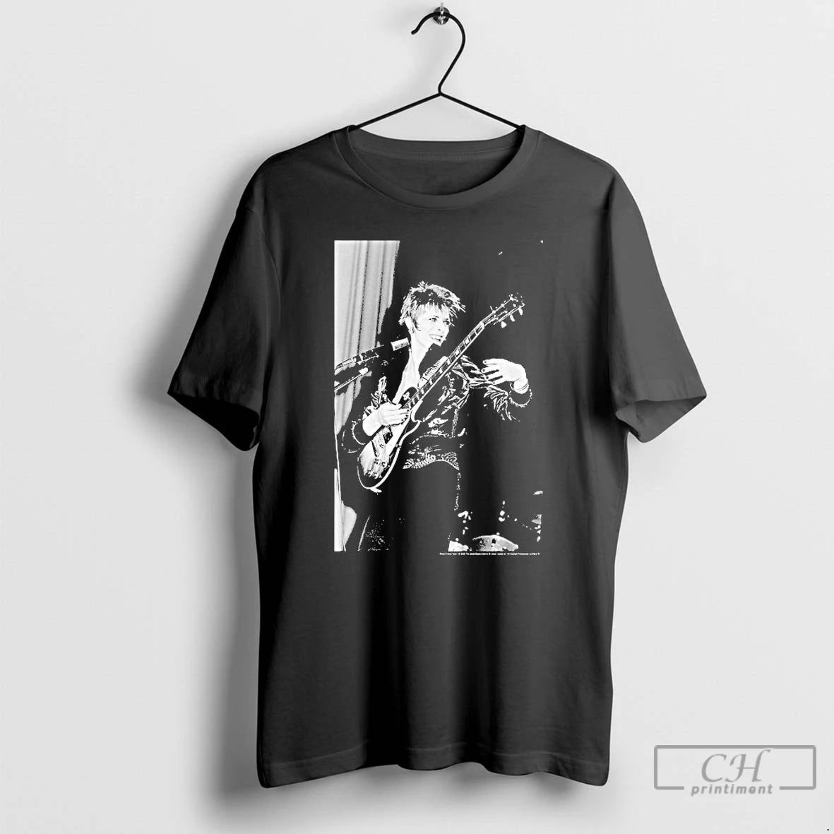 Classic David Bowie Smiling Guitar T-Shirts, Hoodie, Sweatshirt | WearSparks.com