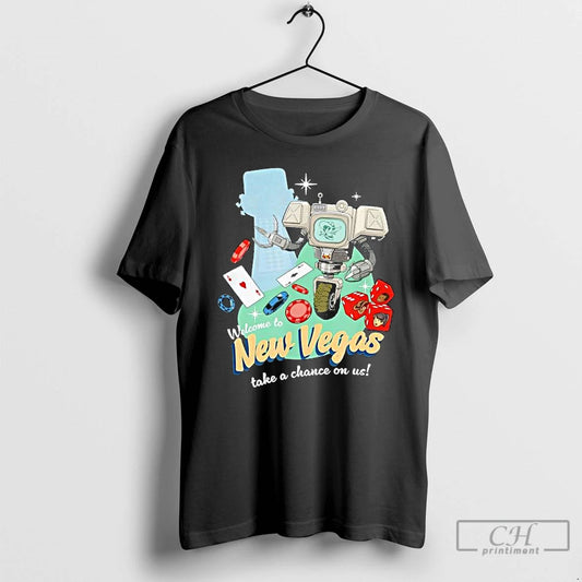 Classic Fallout Welcome To New Vegas Take A Chance On Us T-Shirts, Hoodie, Sweatshirt | WearSparks.com