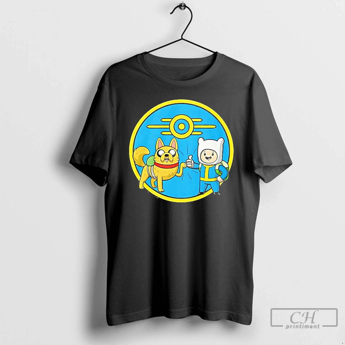 Classic Finn And Jake Fallout Adventure Time Wasteland Time Logo T-Shirts, Hoodie, Sweatshirt | WearSparks.com