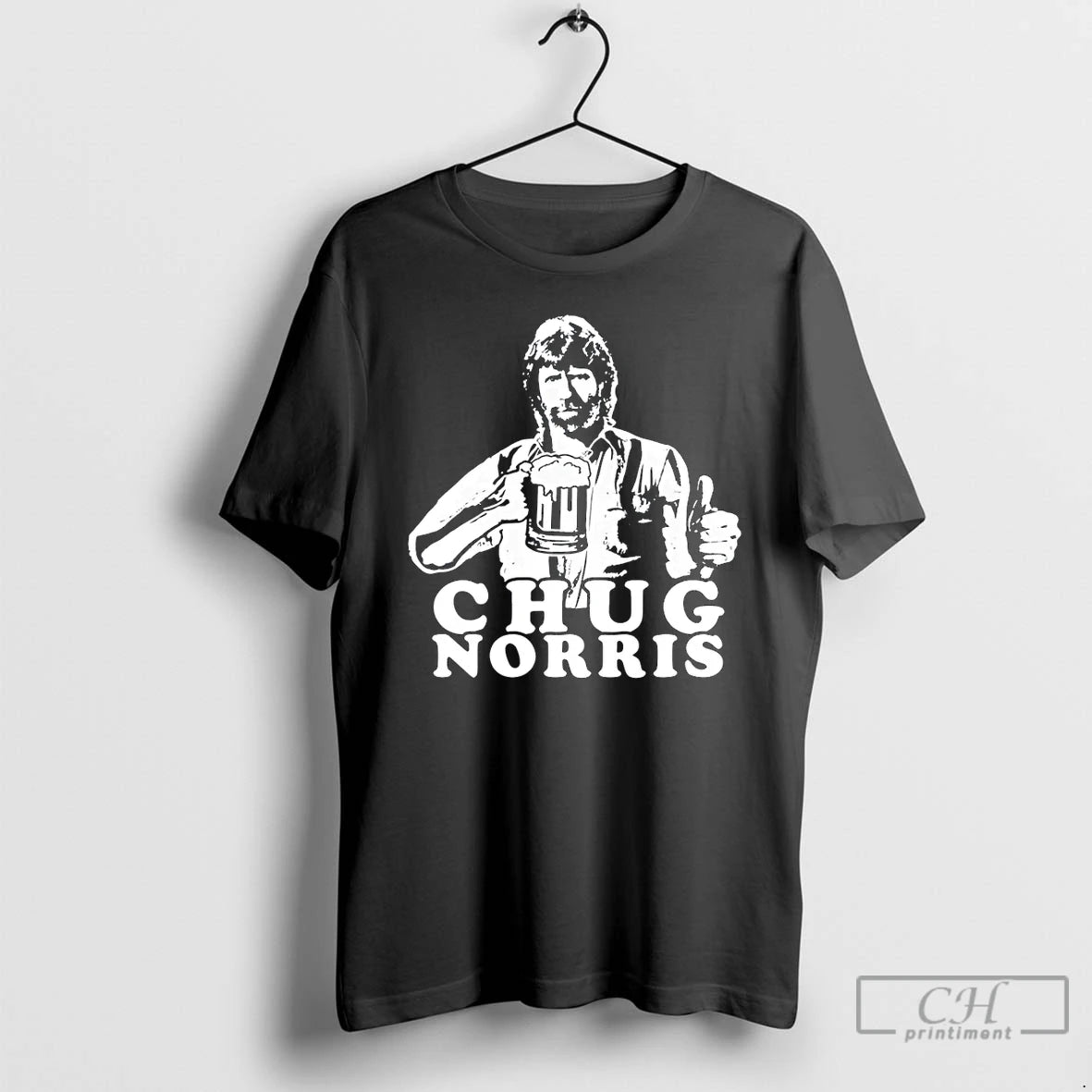 Classic Funny Beer Chug Norris Cool Drinking