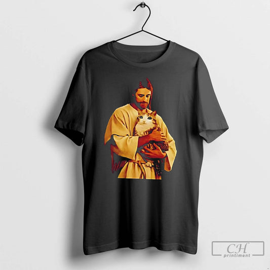 Classic Funny Jesus Holding Meowl