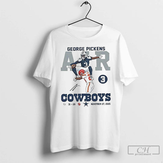 Classic George Pickens Air Hurdle Dallas Cowboys T-Shirts, Hoodie, Sweatshirt | WearSparks.com