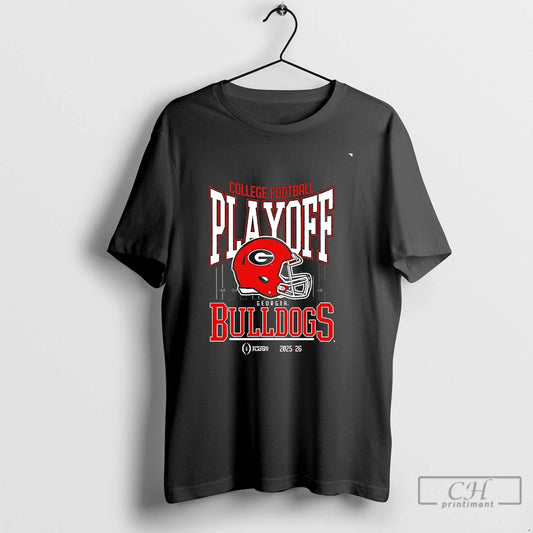 Classic Georgia Bulldogs 2025 26 College Football Playoff Cfp Helmet Chriast T-Shirts, Hoodie, Sweatshirt | WearSparks.com