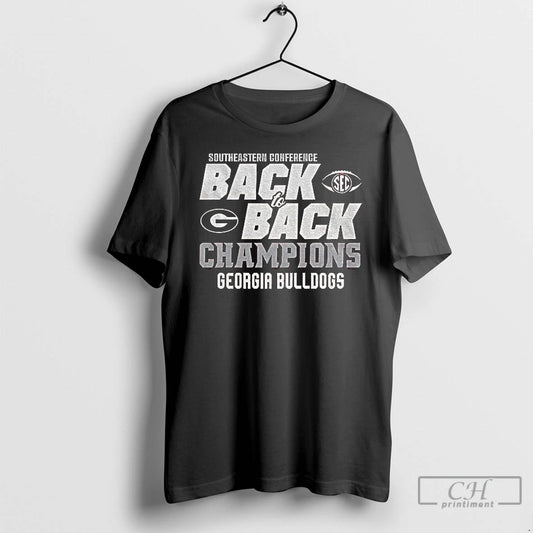 Classic Georgia Bulldogs 2025 Sec Champions Back To Back T-Shirts, Hoodie, Sweatshirt | WearSparks.com