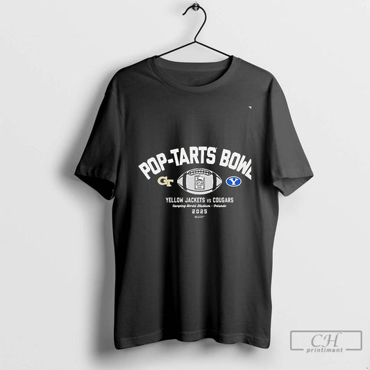 Classic Georgia Tech Yellow Jackets Vs Byu Cougars 2025 Pop Tarts Bowl Stadium Chriast T-Shirts, Hoodie, Sweatshirt