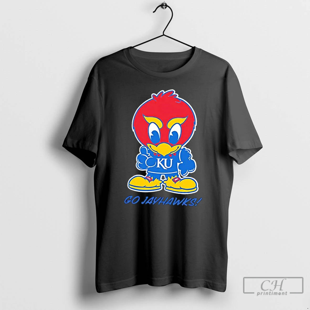 Classic Go Jayhawks Kansas Jayhawks Mascot