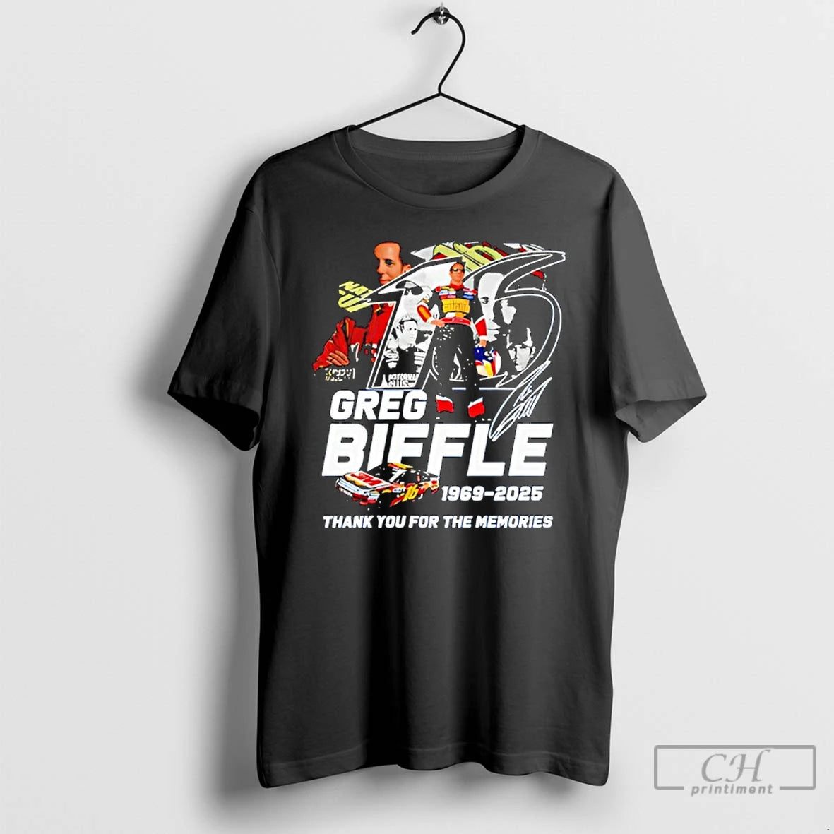 Classic Greg Biffle Thank You For The Memories 1969 2025 Signature T-Shirts, Hoodie, Sweatshirt | WearSparks.com