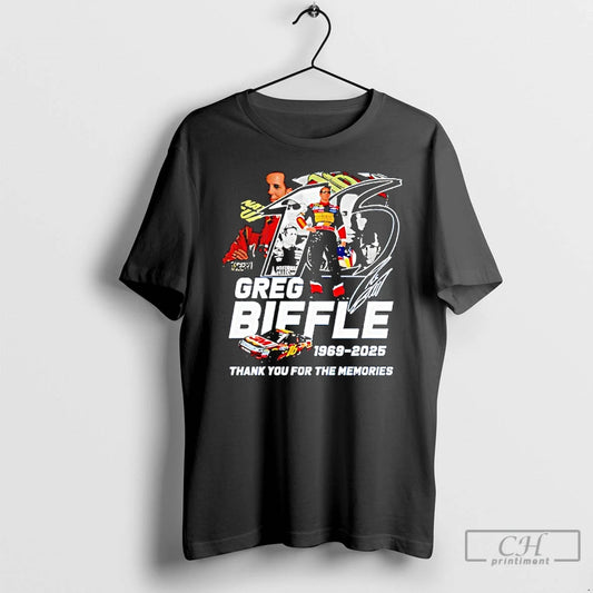 Classic Greg Biffle Thank You For The Memories 1969 2025 Signature T-Shirts, Hoodie, Sweatshirt | WearSparks.com
