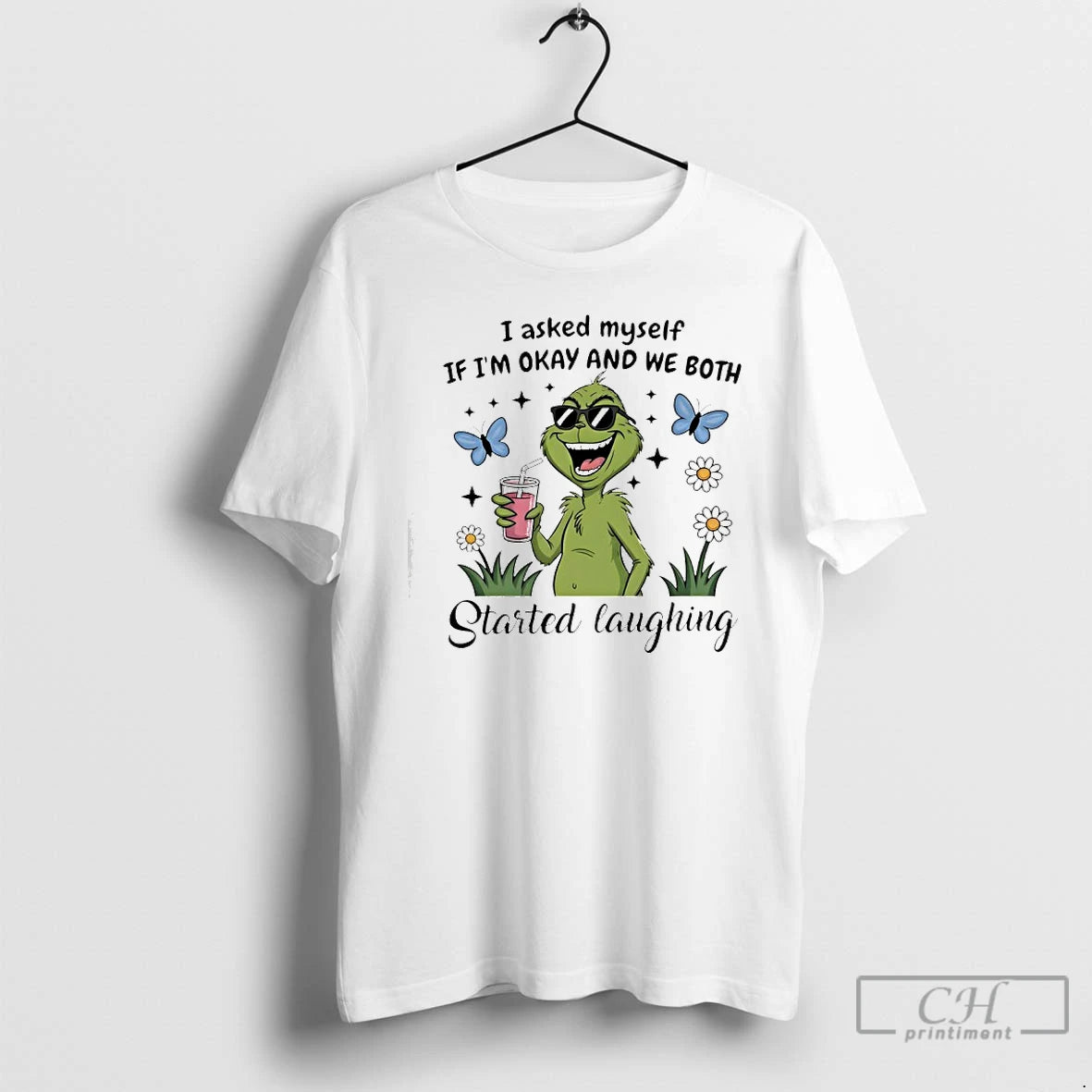 Classic Grinch I Asked Myself If Im Okay And We Both Started Laughing T Shirts Hoodie, Sweatshirt | WearSparks.com