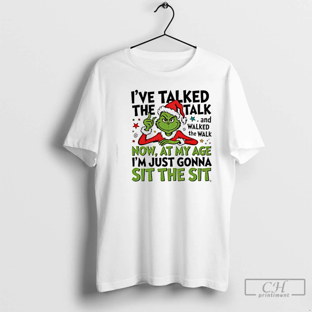 Classic Grinch Santa Ive Talked The Talk And Walked The Walk Now At My Age T-Shirts, Hoodie, Sweatshirt | WearSparks.com