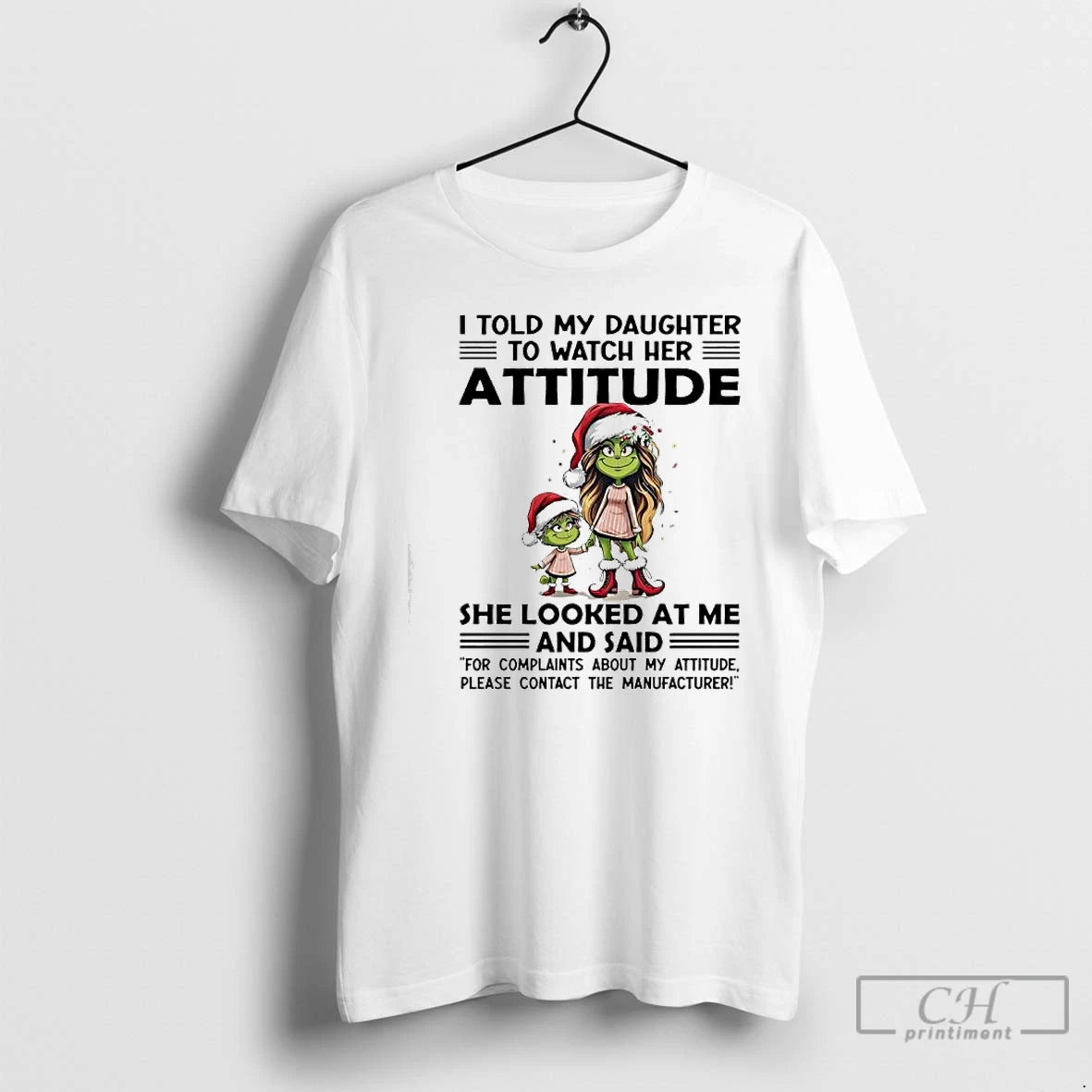 Classic Grinch I Told My Daughter To Watch Her Attitude She Looked At Me T-Shirts, Hoodie, Sweatshirt | WearSparks.com