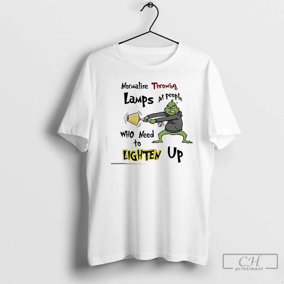 Classic Grinch Normalize Throwing Lamps At People Who Need To Lighten Up T Shirts Sweater Hoodie, Sweatshirt | WearSparks.com